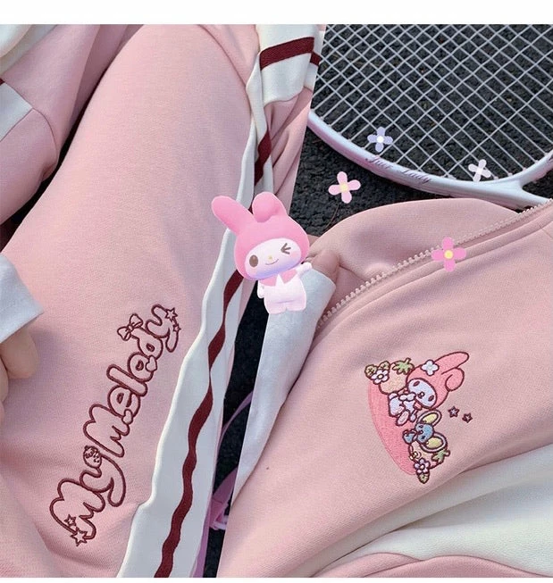 EverythingCuteClub, Kyouko Jackets + Puffs+ Coats 2021SS Pre-order Sanrio Collaboration Mymelody Spring Sportswear 7 EverythingCuteClub, Kyouko Jackets + Puffs+ Coats 2021SS Pre-order Sanrio Collaboration Mymelody Spring Sportswear