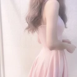 EverythingCuteClub Ballet Style Pink Slip Dress Dress + Rompers