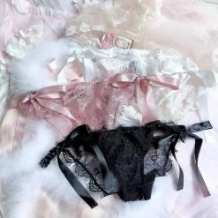 EverythingCuteClub Lingerie + Panties + Sleepwear + Socks Bite Me Ribbon 2.0 Lace Panties
