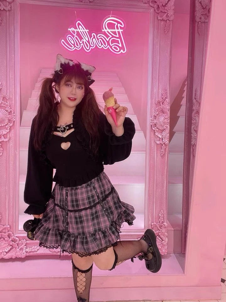 EverythingCuteClub Plus Size More Kawaii Leopard Cat Spicy Girl Set / Dress 3 EverythingCuteClub Plus Size More Kawaii Leopard Cat Spicy Girl Set / Dress