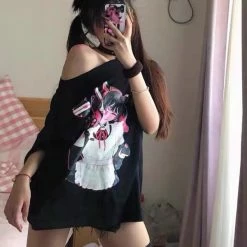 EverythingCuteClub Anime Girl Over Sized T-shirt 8 EverythingCuteClub Anime Girl Over Sized T-shirt