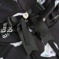 EverythingCuteClub Cat Head Harajuku Fashion Cross Hoodie Jacket