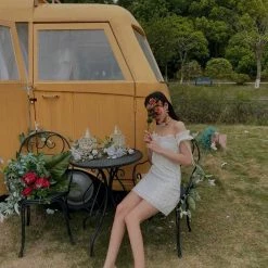 EverythingCuteClub Tea Party Mid Heels Handcrafted Shoes