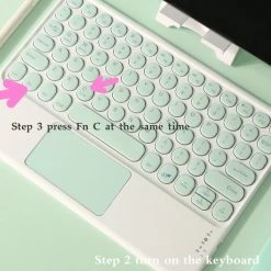 EverythingCuteClub Easy Lite Bluetooth Keyboard With Touch Pad Keyboard+Headphones +Mouses 13 EverythingCuteClub Easy Lite Bluetooth Keyboard With Touch Pad Keyboard+Headphones +Mouses