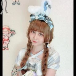 EverythingCuteClub Rabbit Ear KC Lolita Accessories Photo Proper Cosplay Accessories