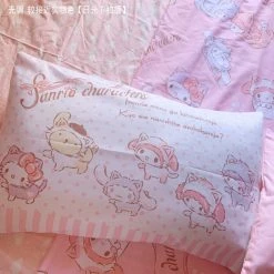 EverythingCuteClub Bed Linen / Bedding Sets My Melody Pink Cloud Bedding Sets Bed Linen