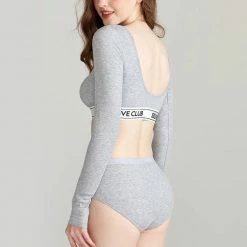 EverythingCuteClub Self Love Club Panties Unlined Crop Top Bra Lingerie + Panties + Sleepwear + Socks