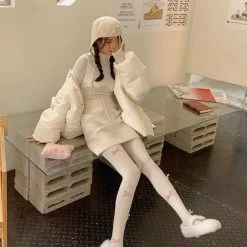 EverythingCuteClub 300D Girly Pink Bowknot Pearl Stocking Socks Lingerie + Panties + Sleepwear + Socks