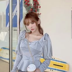 EverythingCuteClub Oxygen Girl Soft Spring Top Blouse