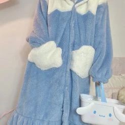 EverythingCuteClub Super Warm 2021 Fw Cinnamoroll Pyjamas Dress Lingerie + Panties + Sleepwear + Socks