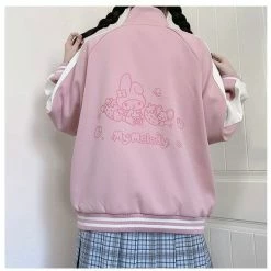 EverythingCuteClub Jackets + Puffs+ Coats Pre-order Sanrio Collaboration Extra Fleece Sportswear Jacket