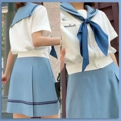 EverythingCuteClub Top Clearance Cinnamoroll Crown Seifuku Sanrio Collaboration Jk Uniform Ser