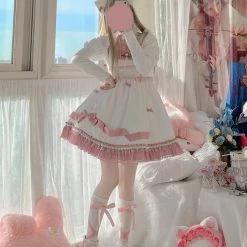 EverythingCuteClub Lolita Cross Ribbon Stocking Socks Lingerie + Panties + Sleepwear + Socks