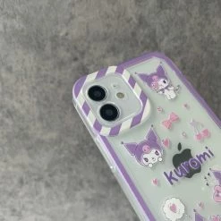 EverythingCuteClub Kuromi Sticker Style Phone Case