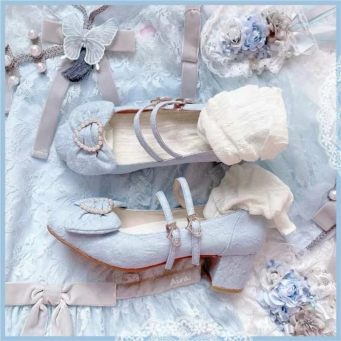 EverythingCuteClub Accessories Love Heart Pearl Heel 4 EverythingCuteClub Accessories Love Heart Pearl Heel