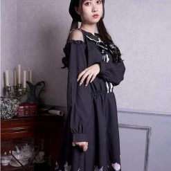 EverythingCuteClub Spring 2021 My Melody / Cinnamoroll / Kuromi Off Shoulder Rabbit Ear Dress Dress + Rompers