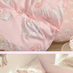 EverythingCuteClub Bed Linen / Bedding Sets My Melody Pink Cloud Bedding Sets Bed Linen