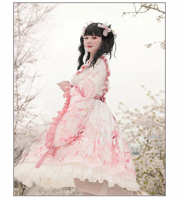 EverythingCuteClub Top The Melody Of Sakura Plus Size Lolita Fashion Kimono Style 11 EverythingCuteClub Top The Melody Of Sakura Plus Size Lolita Fashion Kimono Style