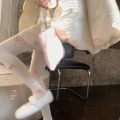 EverythingCuteClub 300D Girly Pink Bowknot Pearl Stocking Socks Lingerie + Panties + Sleepwear + Socks