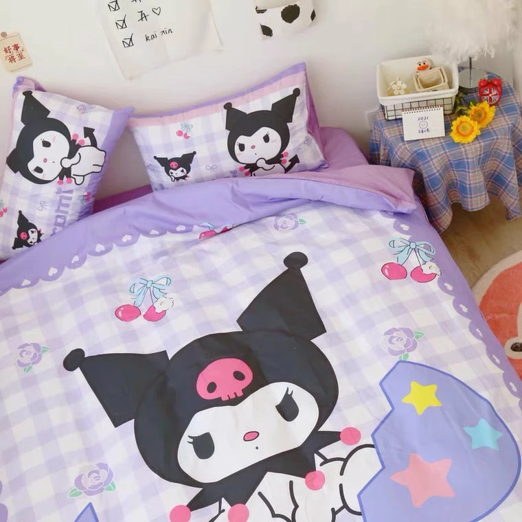 EverythingCuteClub Bed Linen / Bedding Sets Kuromieaster Bed Linen Bedding Set Duvet Cover Bed Sheet Pillow Case 3 EverythingCuteClub Bed Linen / Bedding Sets Kuromieaster Bed Linen Bedding Set Duvet Cover Bed Sheet Pillow Case