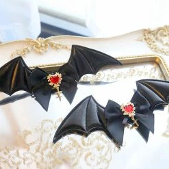 EverythingCuteClub Demon Wings Hair Pin One Pair