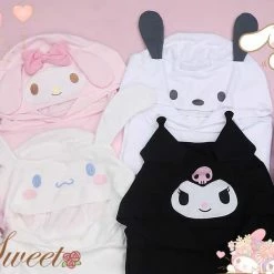 EverythingCuteClub Sanrio Character Hoodie T-shirt Top