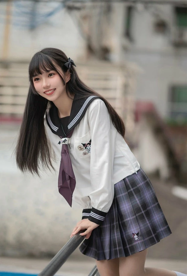 EverythingCuteClub Sanrio Collaboration Kuromi JK Uniform Top 3 EverythingCuteClub Sanrio Collaboration Kuromi JK Uniform Top