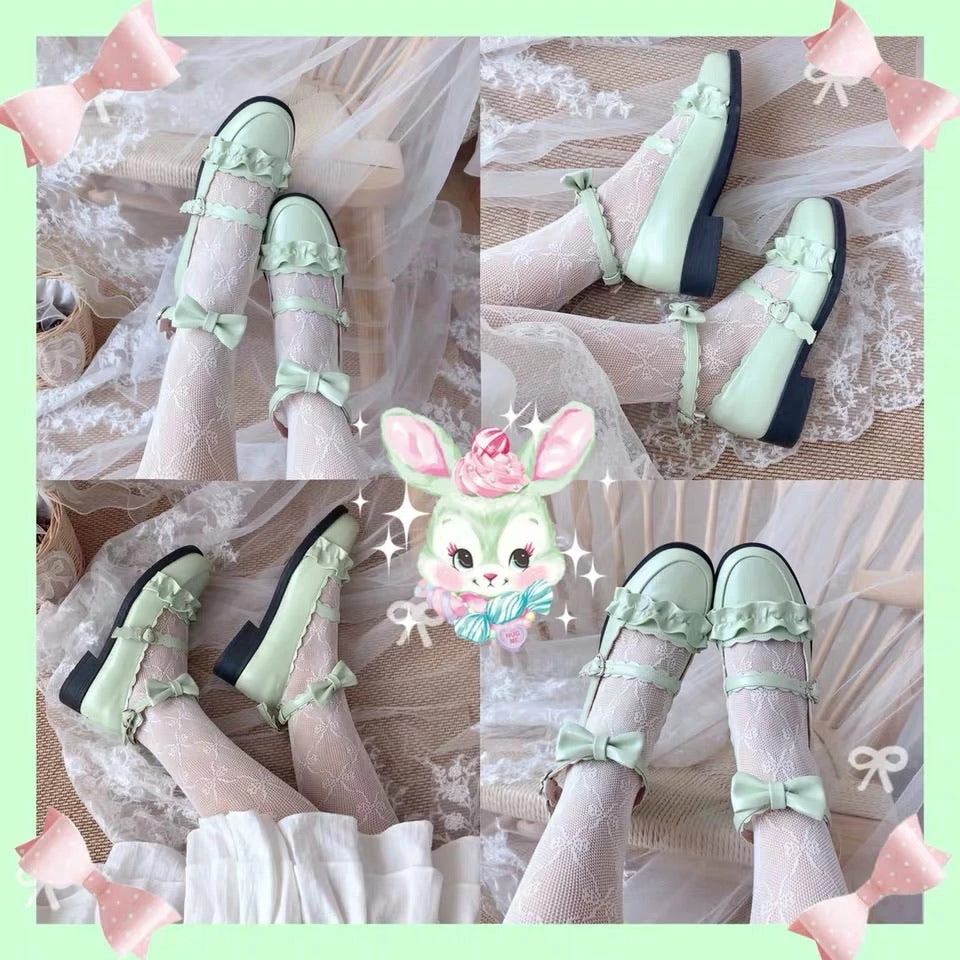 EverythingCuteClub Meiruru Leather Shoes Low Heel Sheep Puff Accessories 19 EverythingCuteClub Meiruru Leather Shoes Low Heel Sheep Puff Accessories