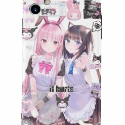 EverythingCuteClub Phone Cases + Ipad Cases Anime Maid Kuromi My Melo Fan Art Style Phone Case