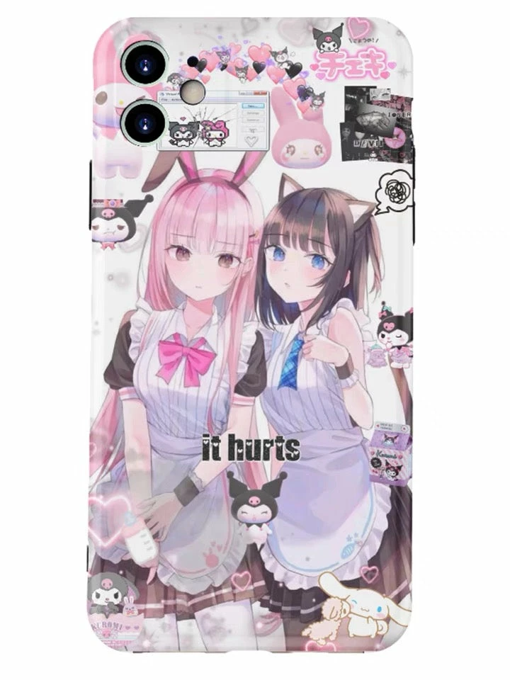 EverythingCuteClub Phone Cases + Ipad Cases Anime Maid Kuromi My Melo Fan Art Style Phone Case 3 EverythingCuteClub Phone Cases + Ipad Cases Anime Maid Kuromi My Melo Fan Art Style Phone Case