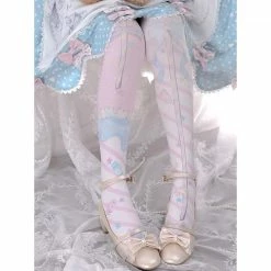 EverythingCuteClub Holy Scepter Lolita Candy Colour Stocking