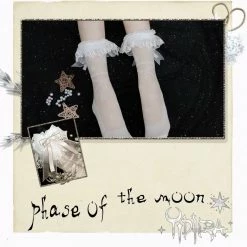 EverythingCuteClub Phase Of The Moon Lolita Socks Lingerie + Panties + Sleepwear + Socks
