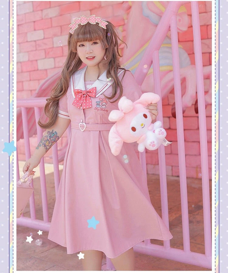 EverythingCuteClub Pre-order Plus Size More Kawaii Sanrio Cinnamoroll Uniform Style Dress 4 EverythingCuteClub Pre-order Plus Size More Kawaii Sanrio Cinnamoroll Uniform Style Dress