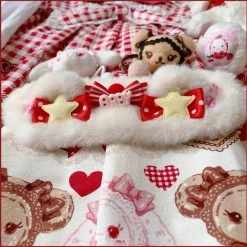 EverythingCuteClub Lolita Accessories Hair Band Fleece Bear Ear 13 EverythingCuteClub Lolita Accessories Hair Band Fleece Bear Ear