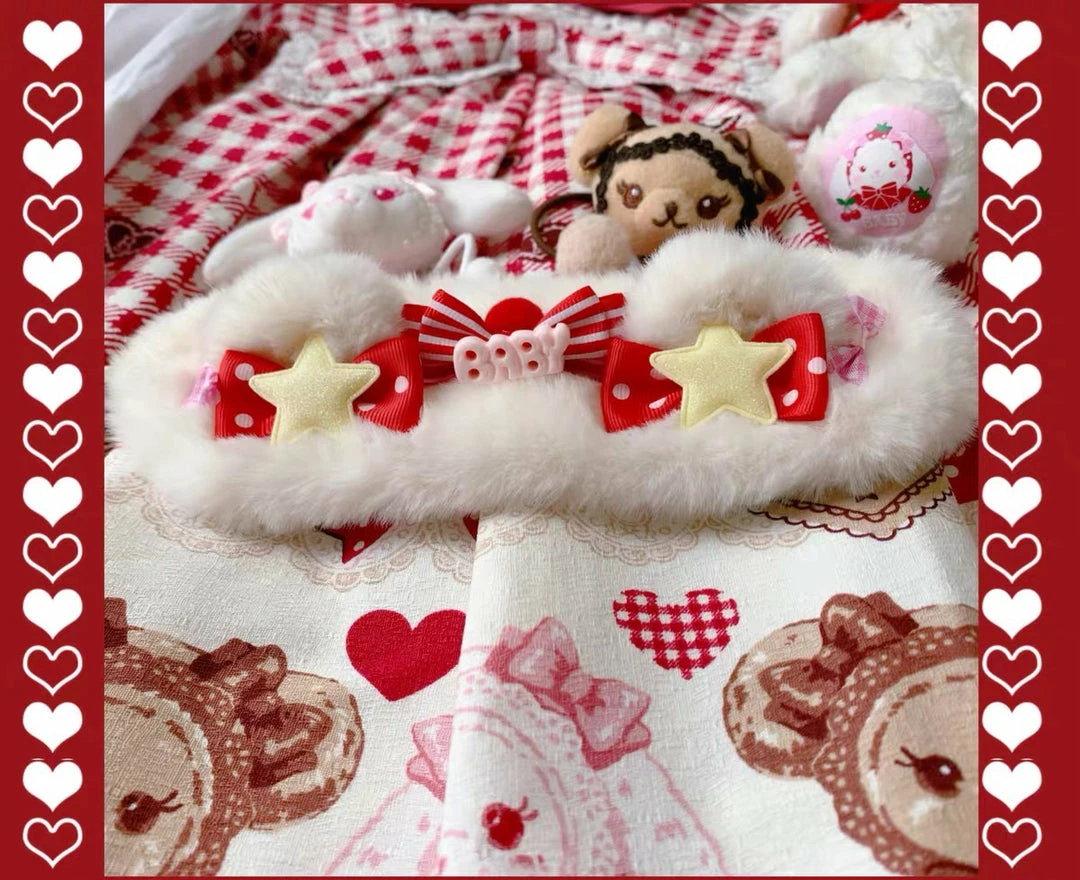 EverythingCuteClub Lolita Accessories Hair Band Fleece Bear Ear 8 EverythingCuteClub Lolita Accessories Hair Band Fleece Bear Ear