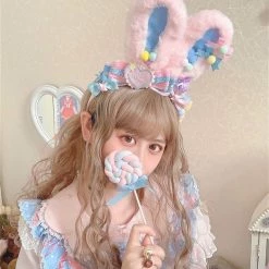 EverythingCuteClub Rabbit Ear KC Lolita Accessories Photo Proper Cosplay Accessories