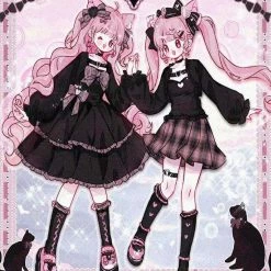 EverythingCuteClub Plus Size More Kawaii Leopard Cat Spicy Girl Set / Dress 12 EverythingCuteClub Plus Size More Kawaii Leopard Cat Spicy Girl Set / Dress