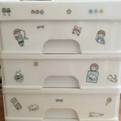 EverythingCuteClub Room Decor Desk Organizer With Stickers