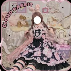 EverythingCuteClub Cloud Rabbit Plus Size Lolita Dress Jump Skirt 7 EverythingCuteClub Cloud Rabbit Plus Size Lolita Dress Jump Skirt