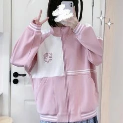EverythingCuteClub Jackets + Puffs+ Coats Pre-order Sanrio Collaboration Extra Fleece Sportswear Jacket
