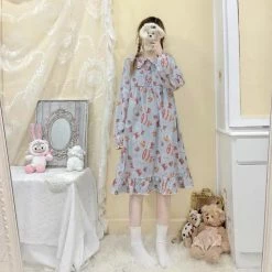 EverythingCuteClub Lingerie + Panties + Sleepwear + Socks Strawberry Cake Pyjamas Dress