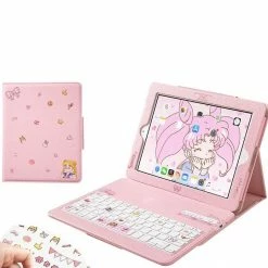 EverythingCuteClub Keyboard+Headphones +Mouses Updated Ipad Bluetooth Keyboard + Ipad Case (white/Pink) 22 EverythingCuteClub Keyboard+Headphones +Mouses Updated Ipad Bluetooth Keyboard + Ipad Case (white/Pink)