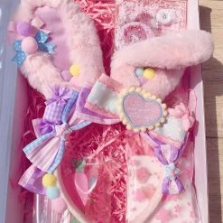EverythingCuteClub Rabbit Ear KC Lolita Accessories Photo Proper Cosplay Accessories