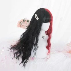 EverythingCuteClub Black Red Hair Wigs