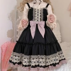 EverythingCuteClub Black Berry Lolita Fashion Dress Dress + Rompers