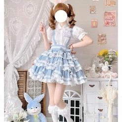 EverythingCuteClub Sea Salt Strap Skirt Plus Size Friendly