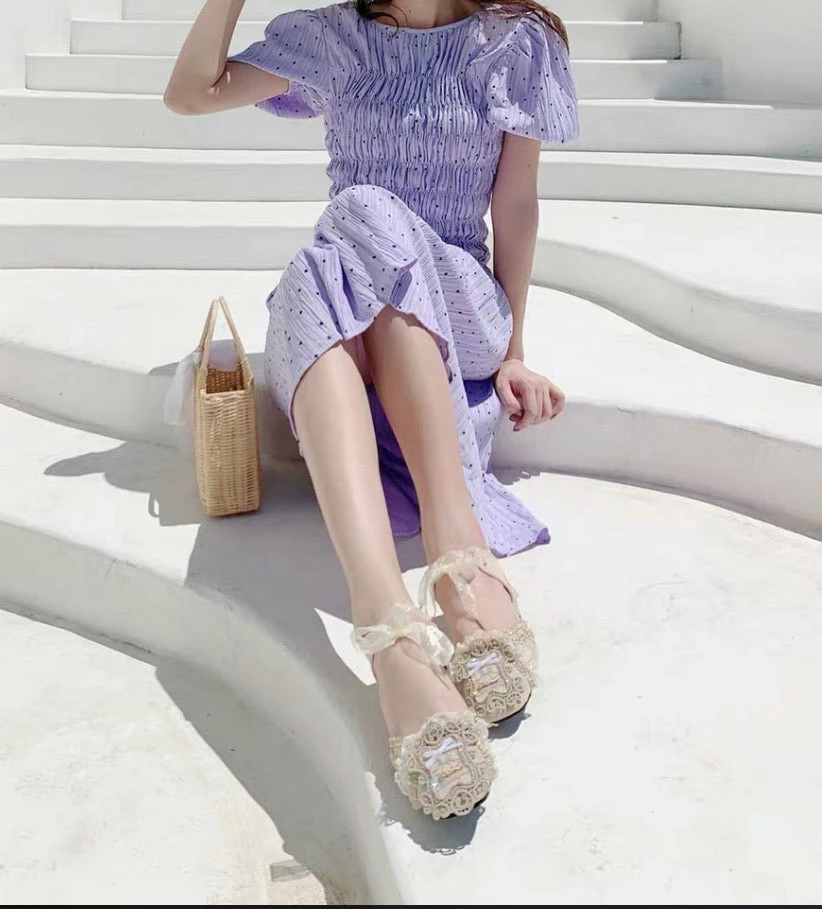 EverythingCuteClub Accessories Retro Summer Palace Mid Heel Shoes Handcrafted 7 EverythingCuteClub Accessories Retro Summer Palace Mid Heel Shoes Handcrafted