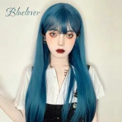 EverythingCuteClub Blue Lover Hair Wigs Cosplay Accessories