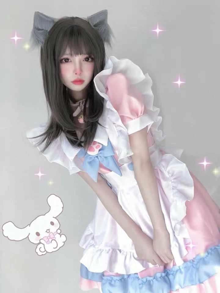 EverythingCuteClub Lingerie + Panties + Sleepwear + Socks Neko Cat Pink Maid Costume Cosplay 8 EverythingCuteClub Lingerie + Panties + Sleepwear + Socks Neko Cat Pink Maid Costume Cosplay