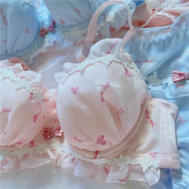 EverythingCuteClub Love U Girly Bra Sets Big Size Available Lingerie + Panties + Sleepwear + Socks 4 EverythingCuteClub Love U Girly Bra Sets Big Size Available Lingerie + Panties + Sleepwear + Socks